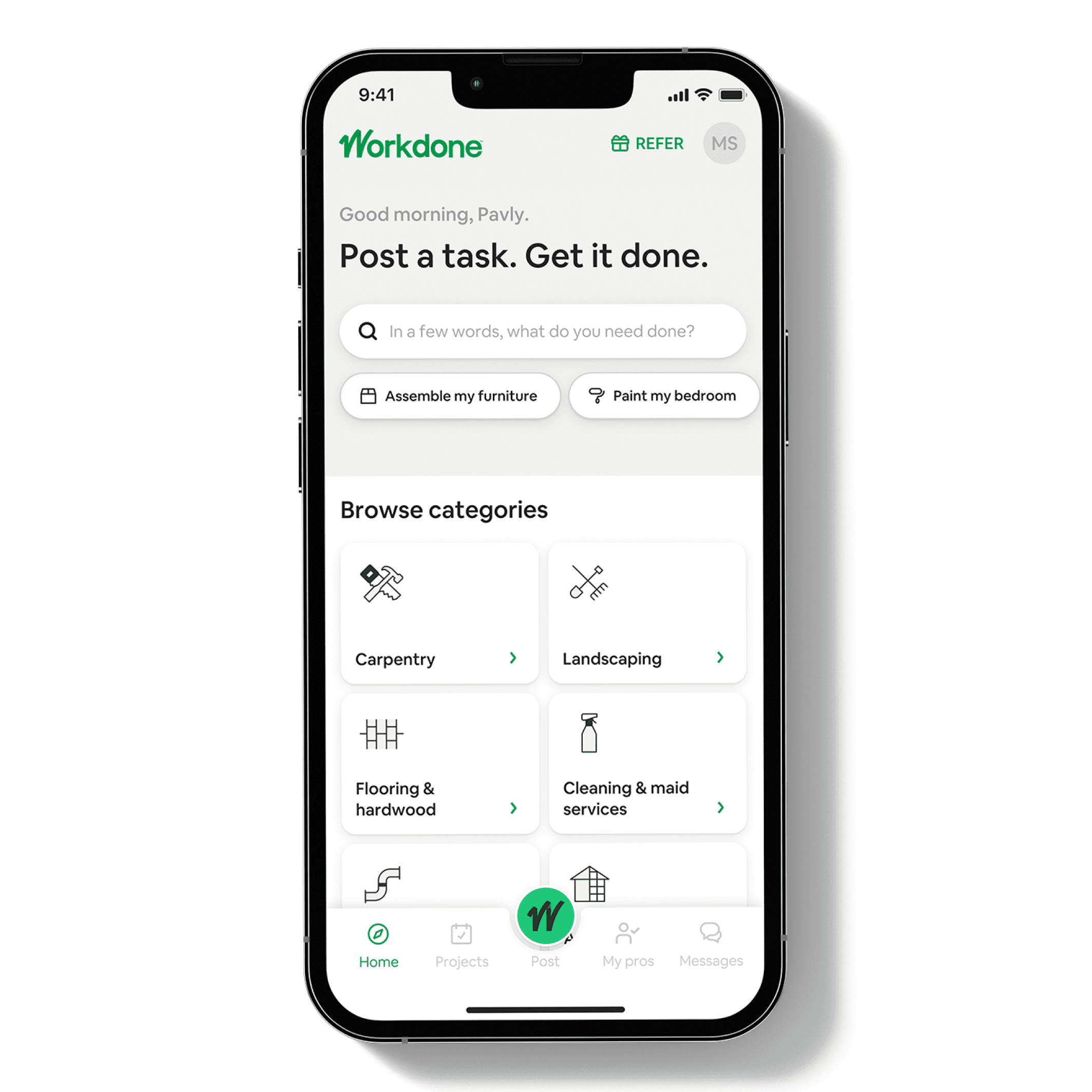 We’re building a trusted marketplace to get your home tasks done.